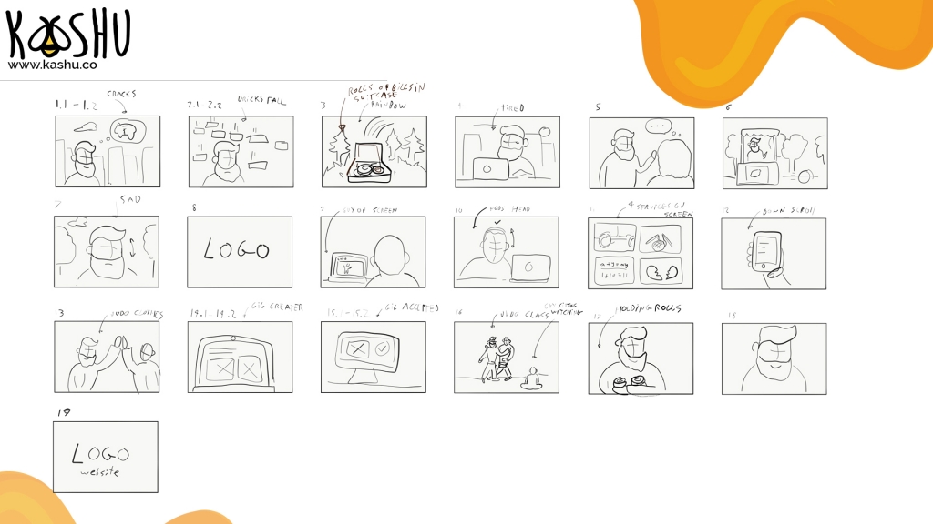 Sketch Storyboard from Kashu